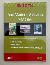 UNIFICATO AREA ITALIANA 2 SAN MARINO 2025 Catalogazione e quotazione francobolli