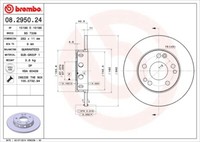 Brembo Bremsscheiben Voll Vorne Rechts Links FüR MERCEDES-BENZ 190