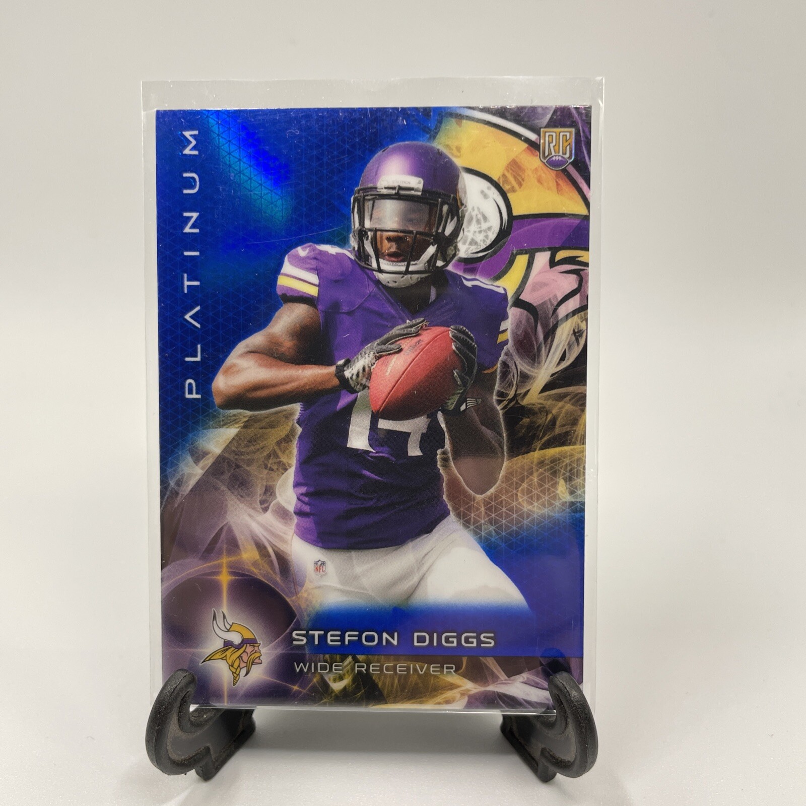 2015 Topps Platinum Blue Refractor Stefon Diggs RC Rookie Minnesota Vikings #141