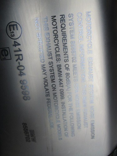 BMW S1000R 2020 AKRAPOVIC MUFFLER - Picture 5 of 6