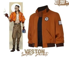 Disco Elysium 's Kim Kitsuragi Jacket Men Women Bomber Aerostatic Pilot Jacket