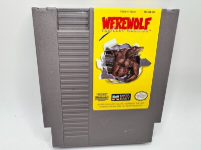 Werewolf The Last Warrior NES Game W/ Nintendo Dust Jacket Vtg Video Game