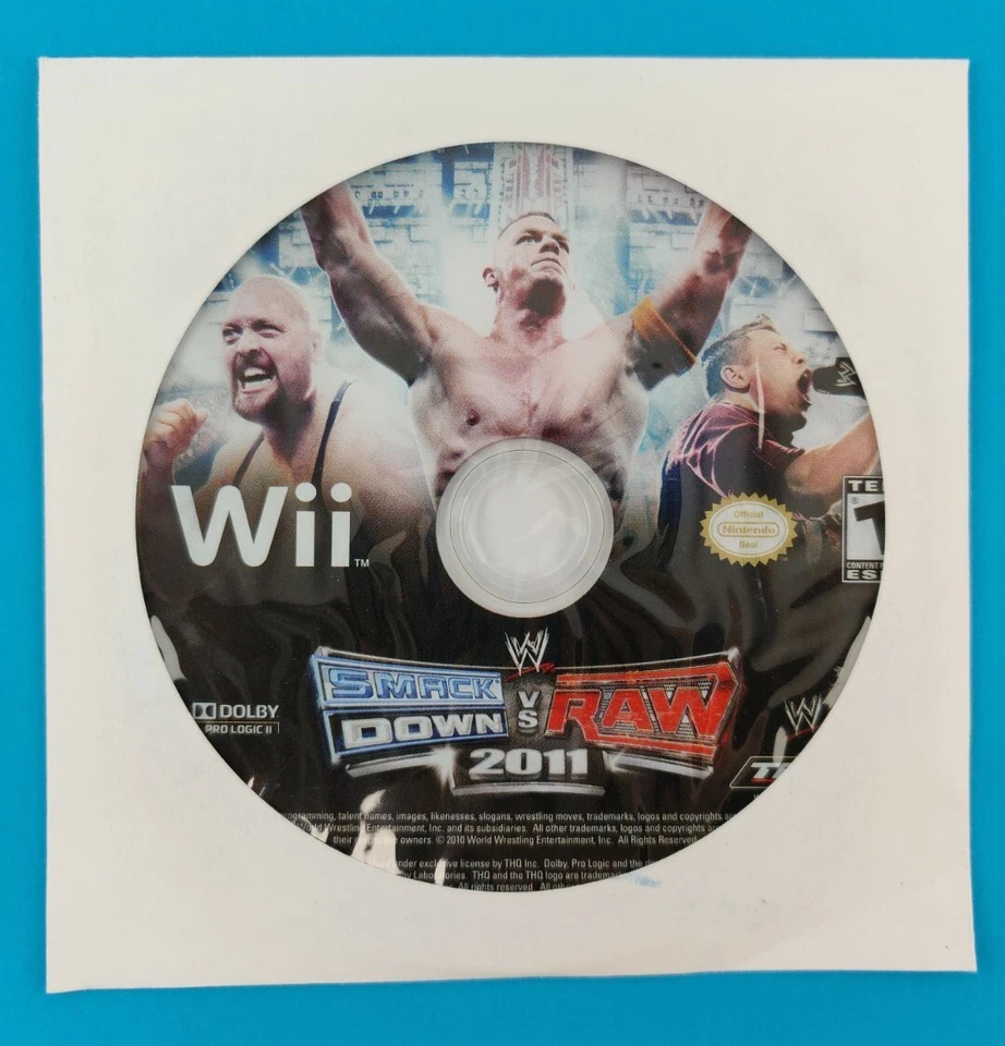 WWE SmackDown vs. Raw 2011 Wrestling SOLO DISCO (Nintendo Wii, 2010) PROBADO Foto 2 de 2