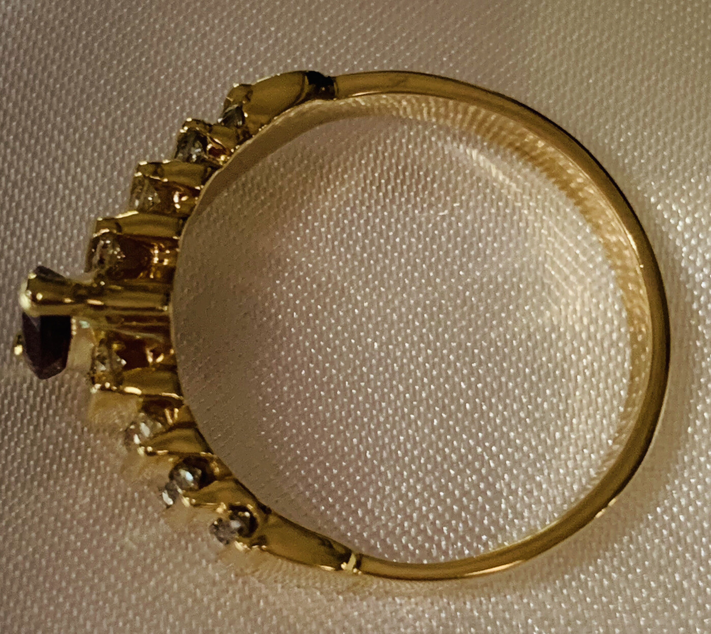 14k Ruby Diamond Ring size 8.5 Ruby .65 ct~Diamon… - image 4