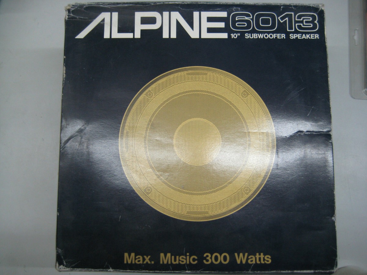 ALPINE 6013 10-inch Subwoofer ALPINE 0 Alpine スピーカー サブ