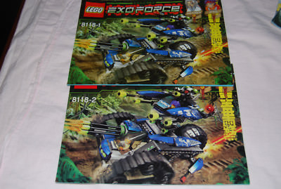 LEGO Exo-Force 8118 Hybrid Rescue Tank Manuals 1 and 2 Only GUC No