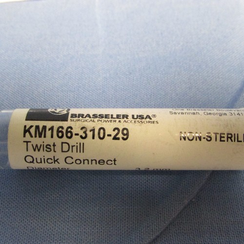 Brasseler KM16631029 Quick Connect Twist Drill 3.2mm Dia 196mm Length