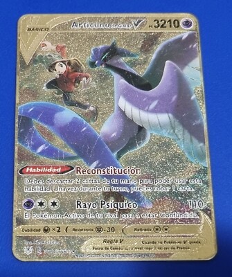 Metal Card Metal Pokemon Spanish Articuno de Galar PS3210 Gold | eBay