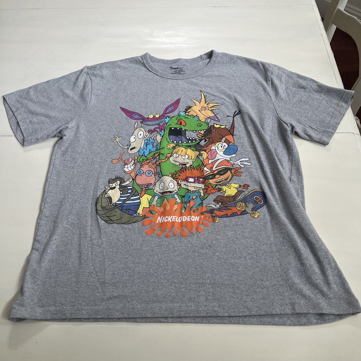 Nickelodeon Men's Tshirt Size 1x, 90s Cartoons. Rugrats, Rocket