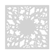 New Hero Arts "LEAF CIRCLE" Stencil 6"x6" 2022