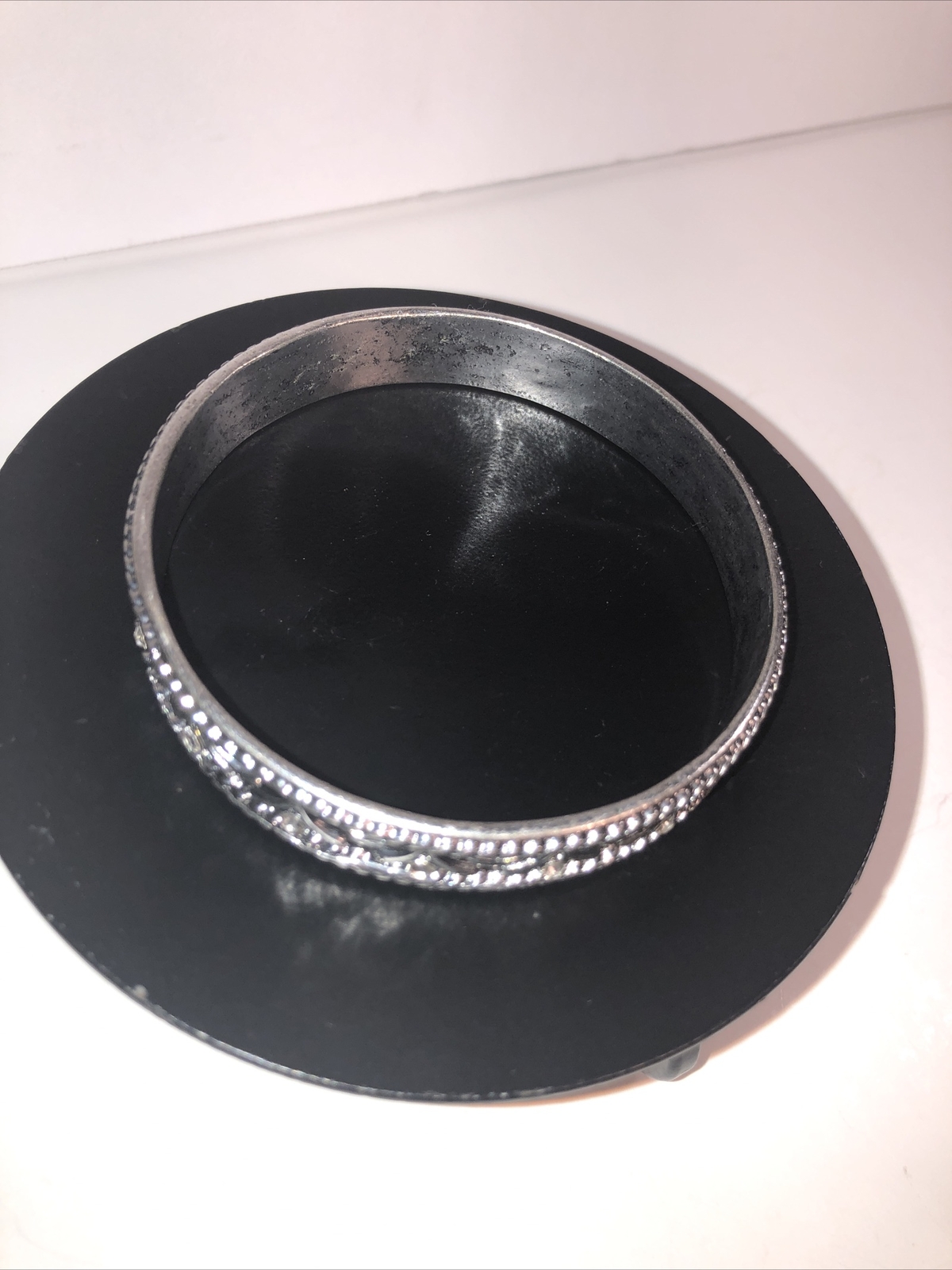 Bangle Bracelet Silver Tone Boho Statement Piece … - image 17