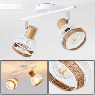 Plafonnier Avec Spots Orientables Spot Plafonnier Noir Lampe De Salon Graphite Opale 2x Gu10 1x Led 10w 690lm Blanc Chaud L 80 4 Cm