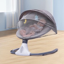 Baby Electric Bouncer Swing Bluetooth Music Cradle Rocker Chair Infant Newborn