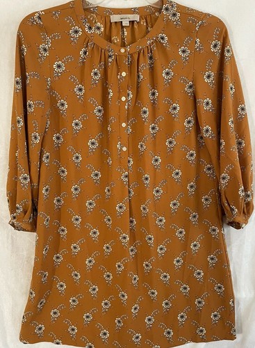 Womens Loft Dress Size Small Mustard 