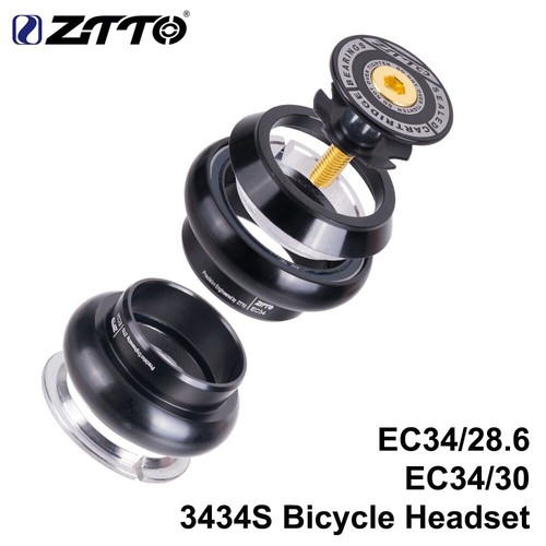 ZTTO MTB Road Bike Threadless Headset 34mm fit 1-1/8" 28.6mm Straight Tube Fork - Picture 15 of 20