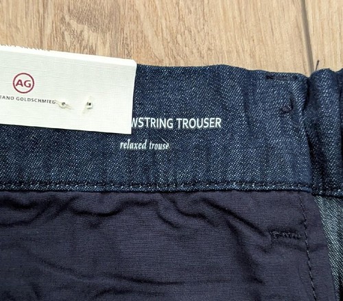 $198 Mens AG Adriano Goldschmeid Drawstring Cotton Tapered Pants Miramar 32 x 31 - Picture 5 of 6