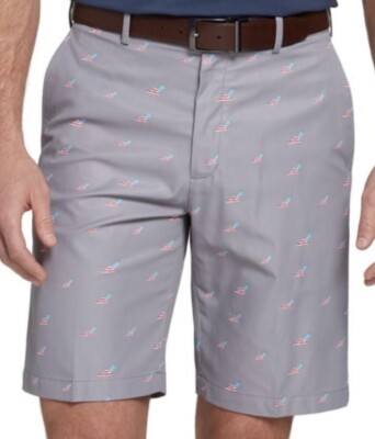 NWT $70 Walter Hagen Perfect 11 Stretch Waist Golf Shorts Double Eagle USA 40