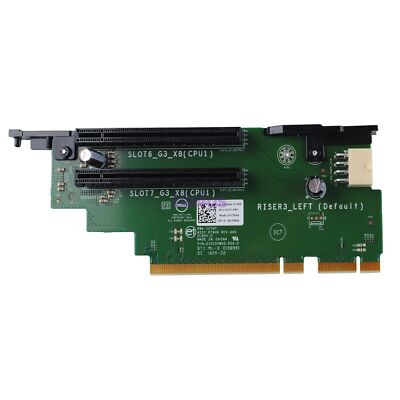 New Dell DT9H6 PowerEdge R730 R730xd PCI Riser 3 Card 2x8 Slot Left 0DT9H6