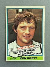 1976 Topps Traded Baseball Ken Brett #401T New York Yankees
