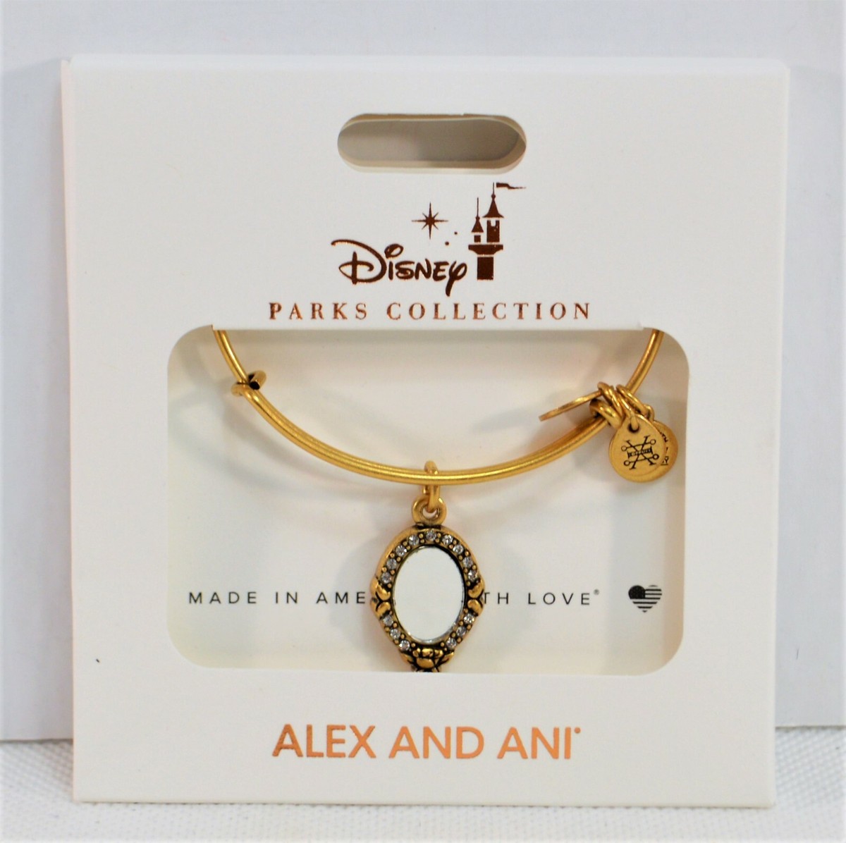 Disney Alex Ani 2019 Gold Bangle Bracelet Beauty Beast Belle