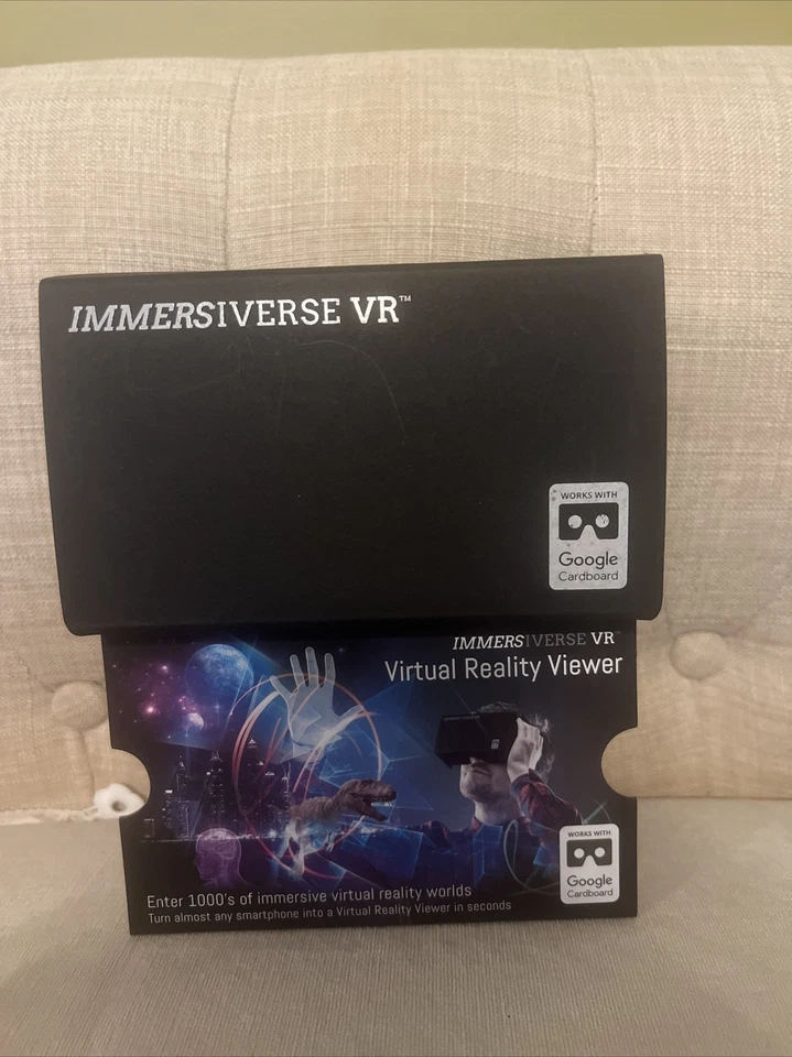 Visualizador de realidade virtual Immersiverse Google Cardboard - NOVO - Imagem 2 de 3