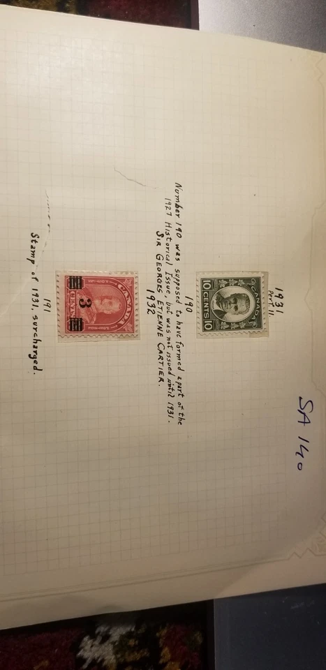 Canada1931,32 MNH Mint Beauty Stamps Collection SC#190 To SC#194 IDsa138. - Image 2 of 3