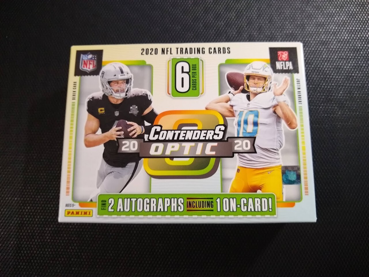 2020 Panini CONTENDERS OPTIC Football 10 AUTO/MEMO HITS + PSA Mystery Box BURROW view 2