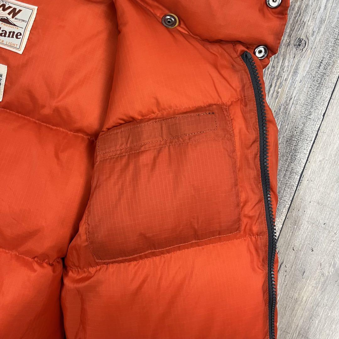 Sugar Cane DOWN ジャケット Sugar Cane Down Jacket Orange Nylon Size S Used From Japan