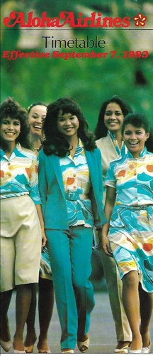 Airline Timetable - Aloha - 07/09/83 - Flight Attendant Agent cover image