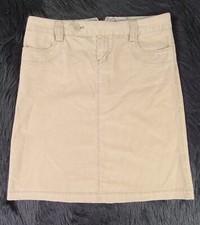 Gap Jeans Womens Beige Corduroy Skirt SZ 2 