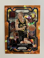 2023-24 Panini Prizm Joey Hauser Orange Cracked Ice Prizm #293 Jazz Rookie 