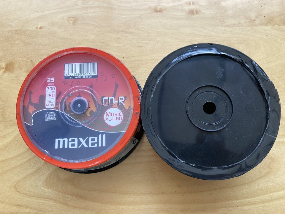50 NEW Maxell CDR 80 Mins XLII Digital Audio Recordable Blank Discs