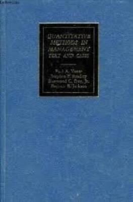 Quantitative Methods in Management: Text and Cases - Hardcover - GOOD