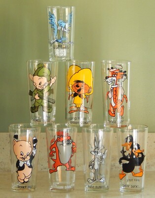 8 Vintage 1973 PEPSI Warner Bros Collector Series Looney Tunes