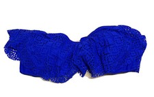 Aerie American Eagle Royal Blue Bikini Swim Removable Pad Top Size L