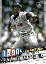 2020 Topps Update #DB-44 Pedro Martinez Decades' Best Boston Red Sox Baseball