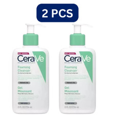 2X CeraVe Foaming Cleanser Daily Face & Body Wash 236ml New Sealed