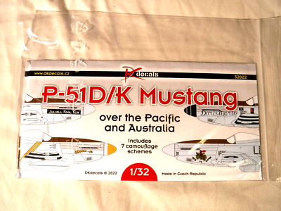#ad 1 32 DK Decals Water slide P 51D K Mustang PTO amp; Australia # 32022 $17.46