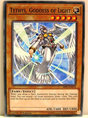 Yu-Gi-Oh - 2x #014 Tethys, Goddess of Light - SR05 - Wave of Light Structure Dec