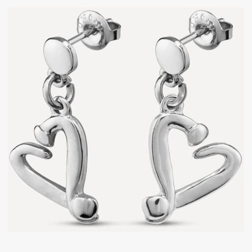 UNO de 50 earrings - ONE LOVE - Silver plated - Picture 2 of 10
