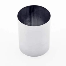 Polished 4" OD 304 Stainless Steel Stove Chimney Flue Straight Pipe 5" Long