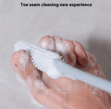 Foot Cleaning Brush Skin Toe Scrubbing Rubbing Tool Relieve Itching Long Handl