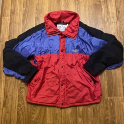 Vintage 90s Solstice GoreTex Jacket Mens Large Lightweight Windbreaker Red Blue