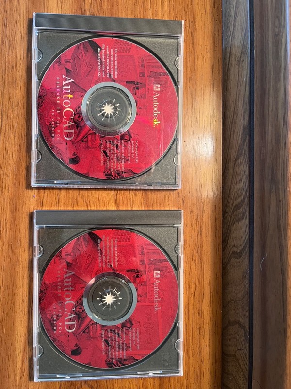 Autodesk AutoCAD Release 13 C3 Version PC CD-ROM 1995 for Windows 95/3.1/NT/DOS