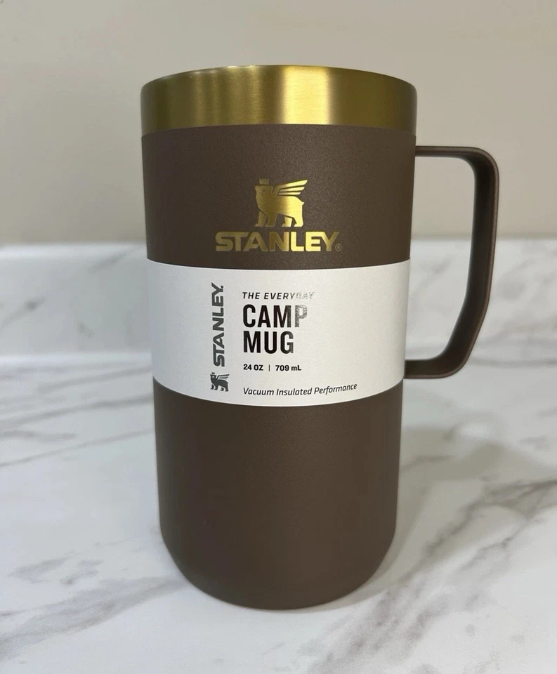 Taza de campamento Stanley 24 oz - Espresso dorado - Edición limitada - Acero inoxidable NUEVO Foto 2 de 4