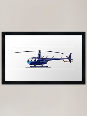 Robinson R44 Gerahmter Kunstdruck Gerahmtes Wandbild Poster Leinwanddruck Bild