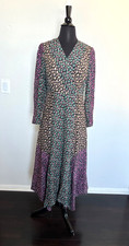 Anthropologie Rebecca Taylor Louisa Silk Dress 2 Midi Wedding Guest Party