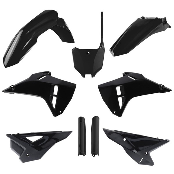 Kit Plastica Polisport Neugestaltung Schwarz FüR Motorrad Ersatzteile ZubehöR.-image