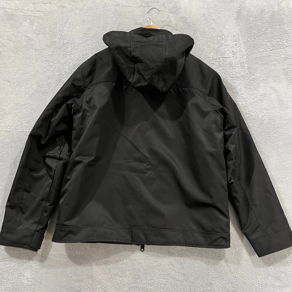 CAT Caterpillar Hombres Grande Ropa de Trabajo Redefinida Negra Gris Chaqueta Forrada Acolchada Foto 2 de 4