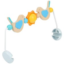 Wooden Toy Bar For Baby Bjorn Bouncer for Development of Motor Skills